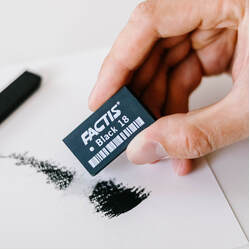 Generals Factis Black Charcoal Eraser Pk 2