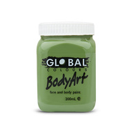 Global Face & Body Paint Bodyart 200ml Green Oxide