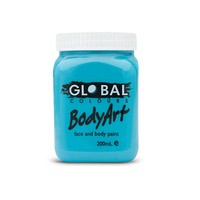 Global Face & Body Paint Bodyart 200ml Turquoise
