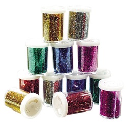 Glitter Shaker Set of 12 Assorted Colours