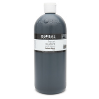 Global Colours Acrylic Paint Black 1 litre