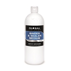 Global Colours Binder & Sealer Medium 1 Litre