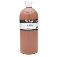 Global Colours Acrylic Paint Burnt Sienna 1 litre