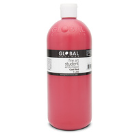Global Colours Acrylic Paint Cool Red 1 litre