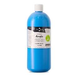 Global Student Acrylic Fluoro Blue 1L
