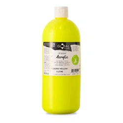 Global Student Acrylic Fluoro Yellow 1L