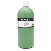 Global Colours Acrylic Paint Green Oxide 1 litre