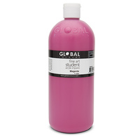 Global Colours Acrylic Paint Magenta 1 litre