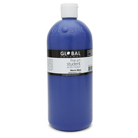 Global Colours Acrylic Paint Warm Blue 1 litre