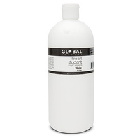 Global Colours Acrylic Paint White 1 litre