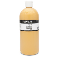 Global Colours Acrylic Paint Yellow Oxide 1 litre