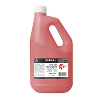 Global Colours Acrylic Paint  Warm/Brilliant Red 2 litres