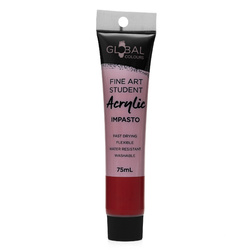 Global Student Acrylic Deep Red (Cool Red) 75ml