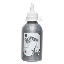 Acrylic Glitter Paint 250ml Silver