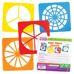 Colour Wheel Stencils Pk 4