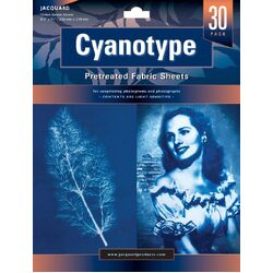Jacquard Cyanotype Fabric Sheets 30 Pack