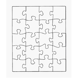 Jigsaw Blanks 16 x 22cm Single Puzzle with 20 pieces