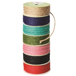 Jute String 15g - 7 x 5m assorted colours