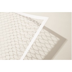 Laser Cut Paper Stencil 10 Sheets 5 Designs