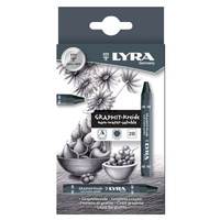 Lyra Graphite Crayons  9B Box of 12