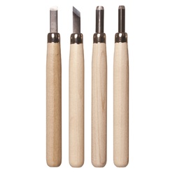Deluxe Lino & Wood Carving Tools Set of 4