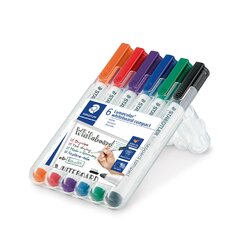 Staedtler Lumocolor® Whiteboard Pen Wallet 6 Assorte Colours