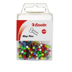 Map Pins / Push Pins 8mm Assorted Colours Pack of 100