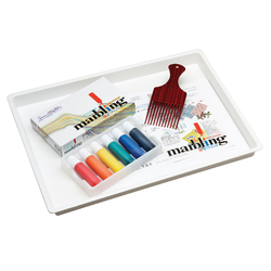 Suminagashi Boku-Undo Marbling Kit Set of 6 x 12ml Colours & Acessories