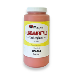 Mayco Fundamentals Underglaze Orange 473mL