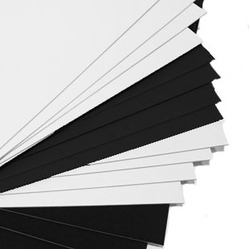 Mat Board Black with White Core A3 Pack of 5
