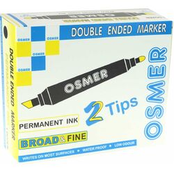 Osmer Double Ended Black Marker Box of 12