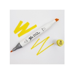 Mont Marte Premium Dual Tip Art Marker - Lemon Yellow 35
