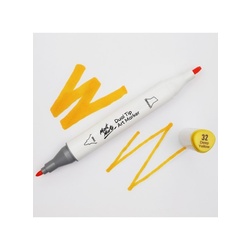 Mont Marte Premium Dual Tip Art Marker - Deep Yellow 32