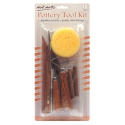 Mont Marte Pottery & Clay Tool Kit - 10 Piece