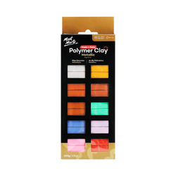 Mont Marte Make n Bake Polymer Clay Metallic Set 10 pack