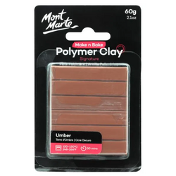 Mont Marte Make n Bake Polymer Clay 60g - Umber