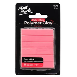 Mont Marte Make n Bake Polymer Clay 60g - Dusty Pink