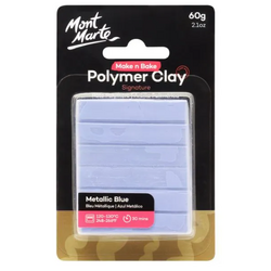 Mont Marte Make n Bake Polymer Clay 60g - Metallic Blue