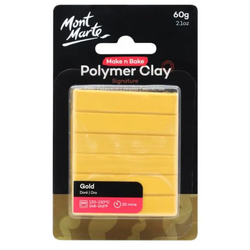 Mont Marte Make n Bake Polymer Clay 60g - Gold