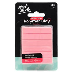 Mont Marte Make n Bake Polymer Clay 60g - Pastel Pink