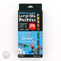 Micador Water Soluble Large Oil Pastels Set of 12
