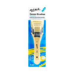 Mont Marte Gesso Brushes Sizes 2, 4, 6