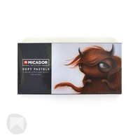 Micador Artist Soft Pastels Pack of 12 - Sepia