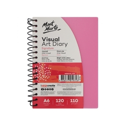 Mont Marte Signature Visual Art Diary Plastic Coloured Cover