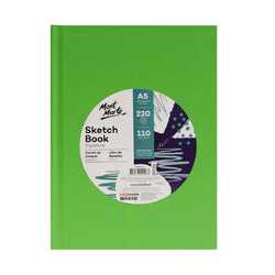 Mont Marte Sketch Book Hard Cover 110gsm A5 220 Page Carton of 8
