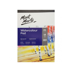 Mont Marte Premium Watercolour Pad A4 180gsm 15 Sheet