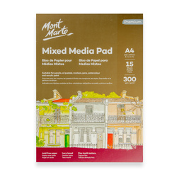 Mont Marte Mixed Media Pad A4 300gsm 15sht