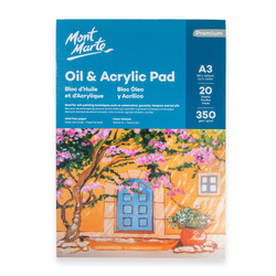 Mont Marte Oil & Acrylic Pad A3 350gsm 20sht