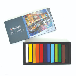 Micador for Artist Soft Pastels Square 12 Pack