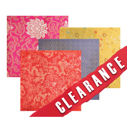 20% OFF-Chinese Fabric Pieces Set of 4 Sheets 98cm x 1m each piece